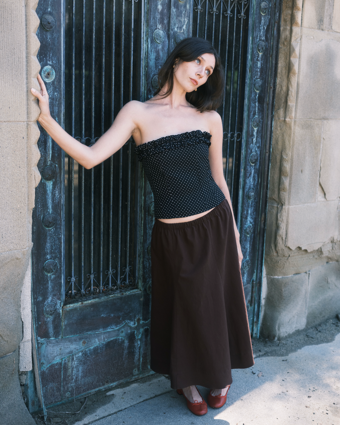 FIELD SKIRT IN TOBACCO