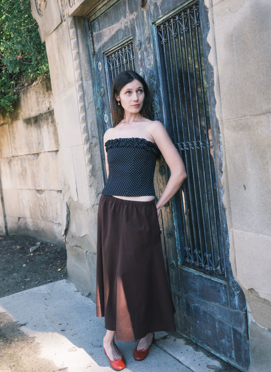 FIELD SKIRT IN TOBACCO