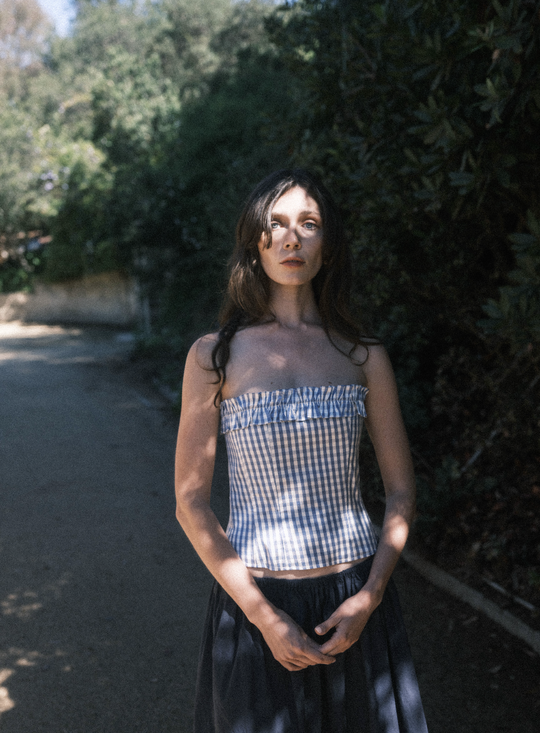 FIELD TOP IN SUZANNE GINGHAM